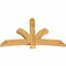 Ekena Millwork Davenport Rough Sawn Timber Gable Bracket, Western Red Cedar, 72"W x 45"H x 4"D x 6"F, 15/12 Pitch GBW072X45X0406DAV00RWR - alternate 4